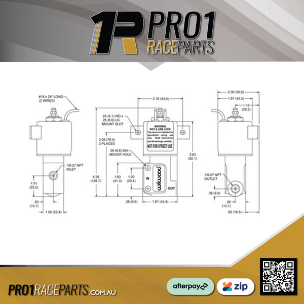 Pro1 Wilwood Electric Brake Shut Off Valve Diagram