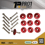 Pro1 Seat Bolts Oversize Head Bolt Speedway Red