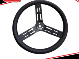 Kenco Blackout Aluminium Dished 15 Inch Steering Wheel w Soft Grip