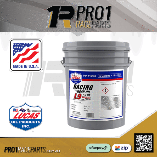 Genuine Lucas Oils L9 Racing Gear Oil | Diff / Gearbox | 5 Gallon | Made in the USA Genuine Lucas Oils L9 Racing Gear Oil | Diff / Gearbox | 5 Gallon | Made in the USA