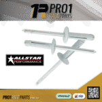 Pro1 Allstar Tri Fold Exploding Rivet White Panel Head