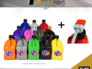 ELECTRIC BATTERY DRUM PUMP FOR PETROL AND 1 X VP 5 GALLON PLASTIC FUEL JUG CONTAINER DRUM