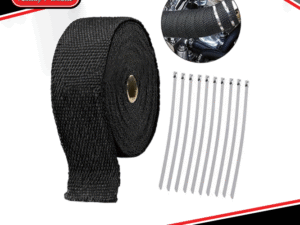 Kenco Exhaust Wrap Heat Proof | Black 2' 50mm x 15m | Inc 10 x S/S Ties FREE POST*