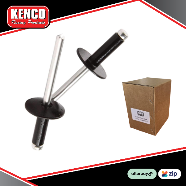 Kenco large panel head rivet black 250pk Kenco large panel head rivet black 250pk
