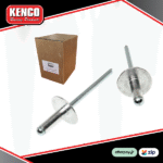 Kenco large panel head rivet silver 250pk