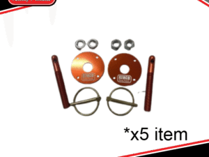 Kenco Bonnet Pins Orange x5