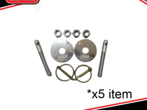 Kenco Bonnet Pins Silver x5