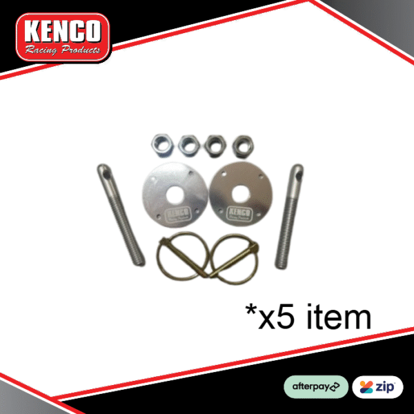 Kenco Bonnet Pins Silver x5