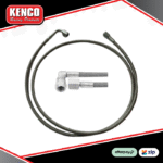 Kenco AN4 Braided Hose Brake Line - Straight by 90 Degree - 60in