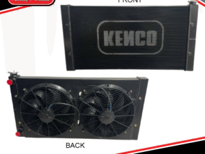 Kenco Big Boy Double Pass Aluminium Radiator - BLACK