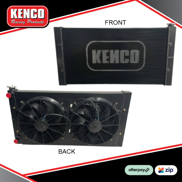 Kenco Big Boy Double Pass Aluminium Radiator - BLACK Kenco Big Boy Double Pass Aluminium Radiator - BLACK