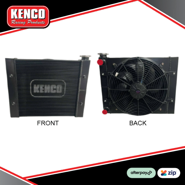 Kenco Small Boy Double Pass Radiator - BLACK