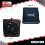 Kenco Wingless Sprintcar Aluminium Radiator - BLACK