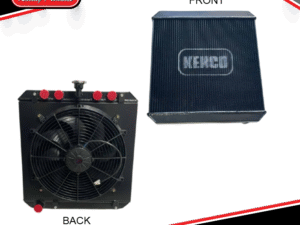 Kenco Wingless Sprintcar Aluminium Radiator - BLACK