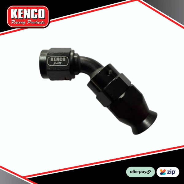 Kenco Racing 45 Degree Nylon PTFE Hose Type Fitting - Black