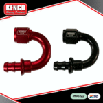 Kenco Racing AN8 180° Degree Push-Lock Fitting | Red or Black | FREE POST*